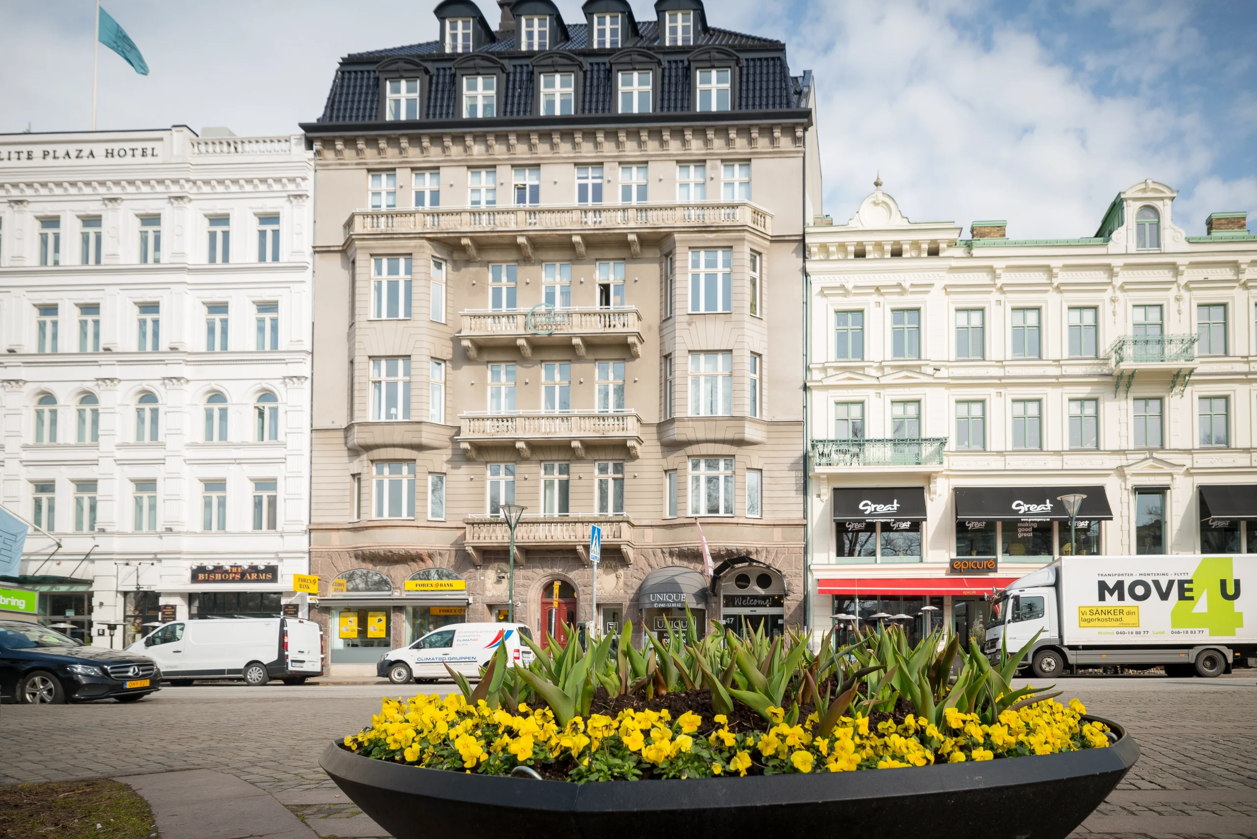 Fasad vid Hemby Advokatbyrås kontor i Malmö